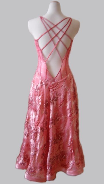 Rose Elegance - Criss-Cross Back Ballroom Dress (2)